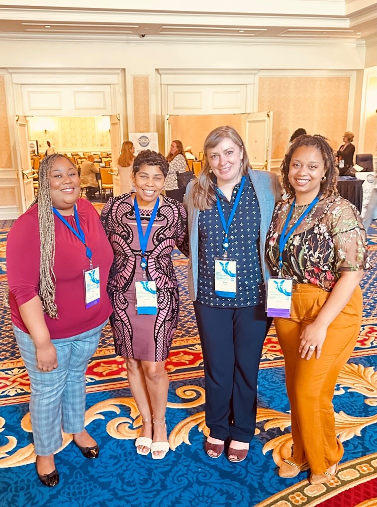 Our team had a great time at the NC Community Health Center Association’s (NCCHCA) 44th Annual Primary Care Conference in Durham. (L to R) Provider Network Manager Aja Berry is pictured with Renee Bannerman and Alice Pollard from NCCHCA, and Provider Network Account Executive Desirée Bobbitt.